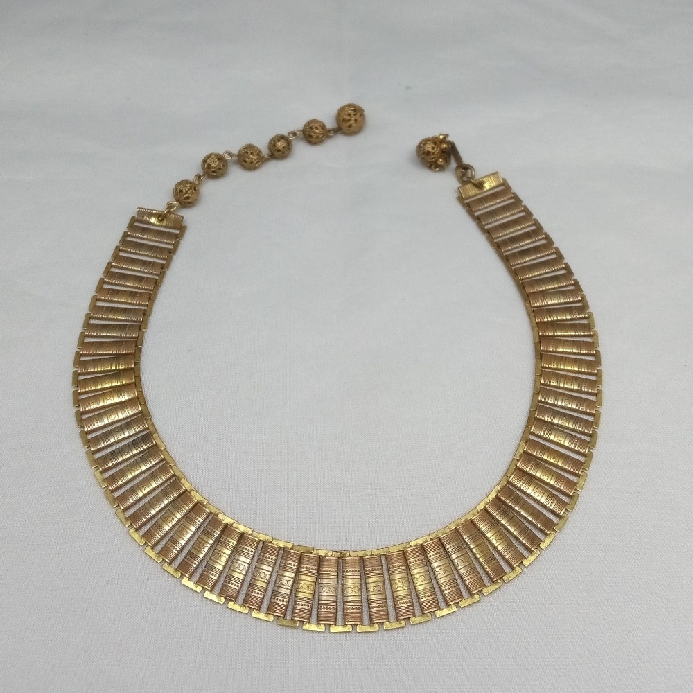 VINTAGE MIRIAM HASKELL EGYPTIAN REVIVAL CHOKER
